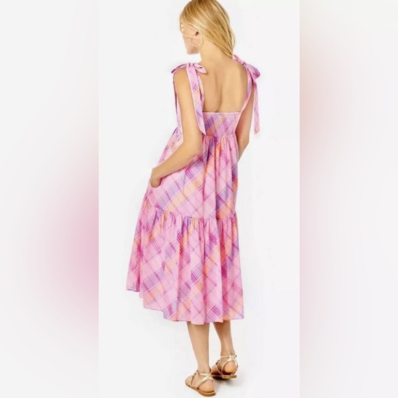 Lilly Pulitzer Pink Plaid Dress - Picture 3 of 7